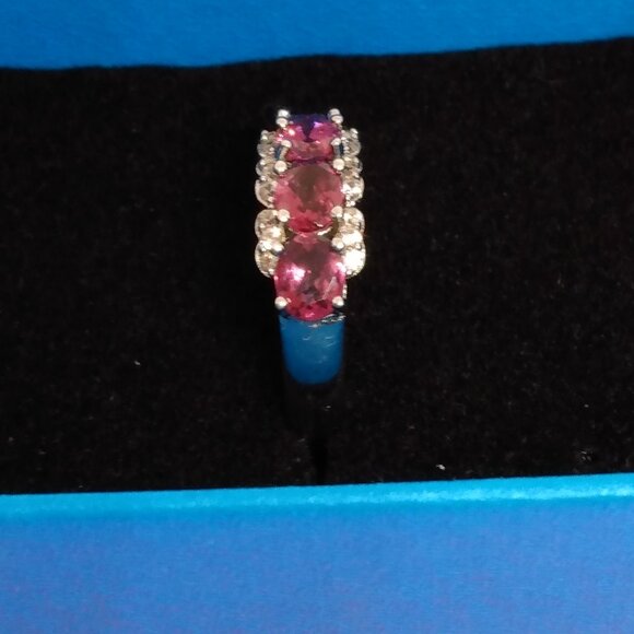 Blush Pink garnet ring size 6 - Picture 5 of 8